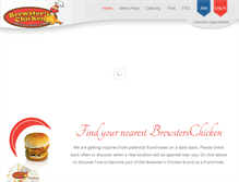 Tablet Screenshot of brewsterschicken.com